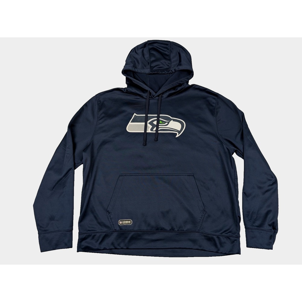 New Era Combine Authentic Seattle Seahawks Hoodie Men's XXL Blue NFL